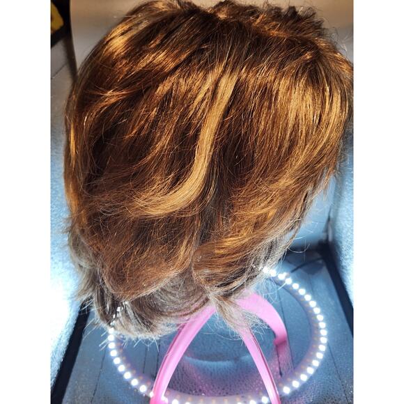 NWT JULES Henry Margu Synthetic Wig 2481 Light Brown Strawberry $270 Wavy Bob main image 7
